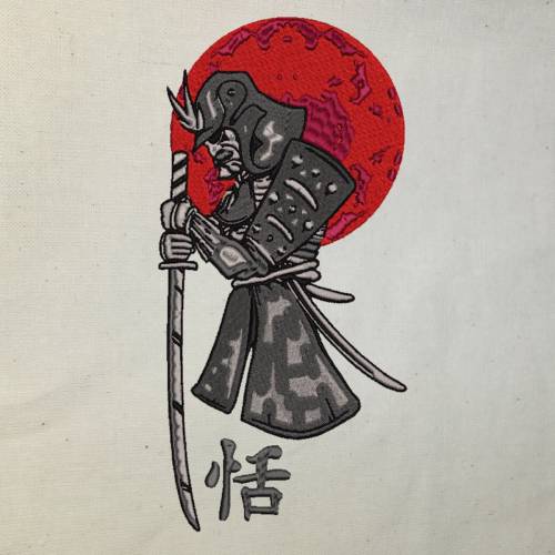 Maschinen Stickdatei - Samurai 15-16x26cm, 20x28cm
