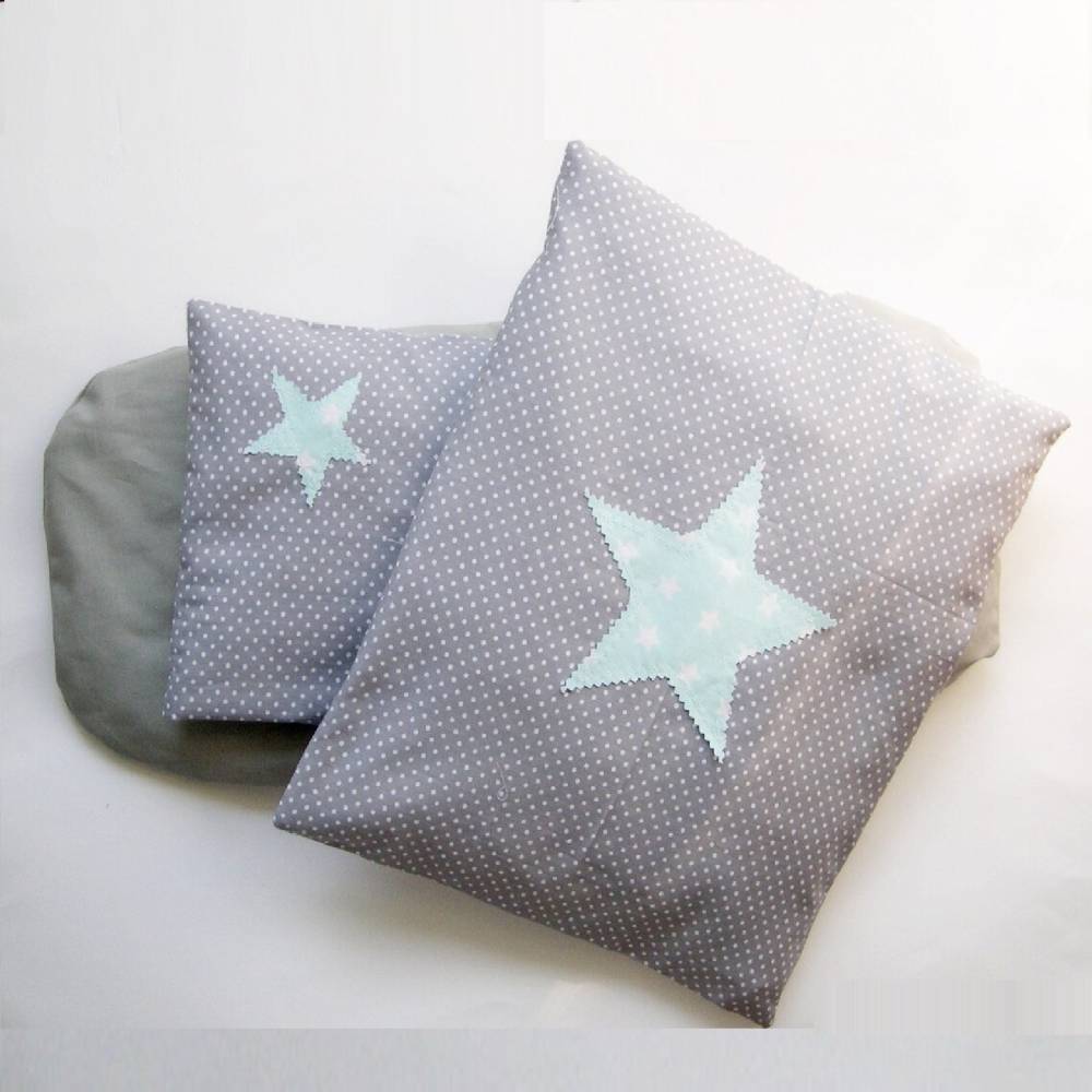 Puppenbettzeug Puppenkissen,Sternen-Bettwäsche teilig