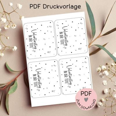 Digitale Datei, PDF-Druckvorlage Tütenklappe 