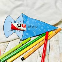 Duplo Banderole Einschulung, Duplo Botschaften, Du bist, Schule, Schulkind, Schultüte Füllung, Geschenk zur Einschulung Bild 3