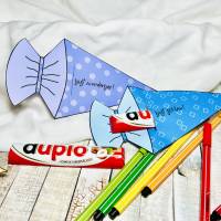 Duplo Banderole Einschulung, Duplo Botschaften, Du bist, Schule, Schulkind, Schultüte Füllung, Geschenk zur Einschulung Bild 4