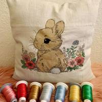 Stickdatei Hase Osterhase Lineare Art Set 938 – Stickmuster für Ostern von Design by Jasmina Bild 2