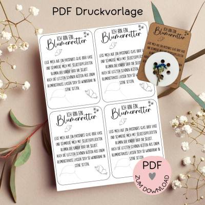 Digitale Datei, PDF-Druckvorlage Karten 