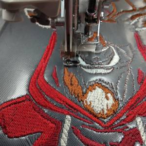 Maschinen Stickdatei - Rudolph cool Color Lichteffekt 24-26*15-16cm, JEF 20*17cm Bild 2