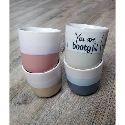 Becher  * You are bootyful *  Steingut * 20 cl