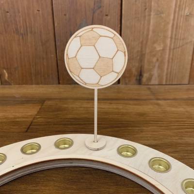 Fußball-Stecker mit Adapter – Verspieltes Zubehör für deinen Geburtstagskranz