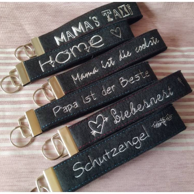 Stickdatei (6x) Schlüsselanhänger [Set 3] 12-14x18cm         Details Beschreibung           Erfahrungen Stickdatei (6x)