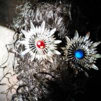 Haarnadel, Glitzerblume, Farbauswahl Bild 7