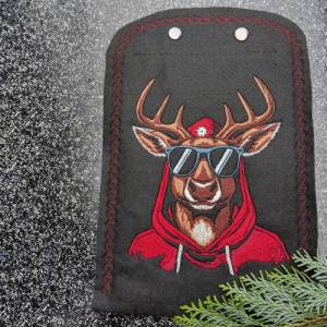 Maschinen Stickdatei - Rudolph cool Color Lichteffekt  20x26-30cm, 21*40cm EXP Bild 4