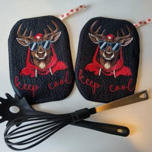 Maschinen Stickdatei - Rudolph cool Color Lichteffekt  20x26-30cm, 21*40cm EXP Bild 9