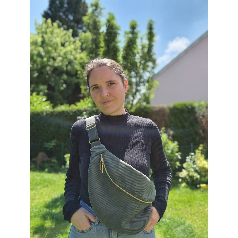 Bauchtasche Cord XL, Bauchtasche Damen, Crossbody Bag Cord