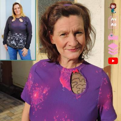 E-Book Lovely Twory Cut Out Shirt (Größe 32-56)