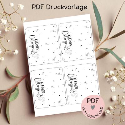 Digitale Datei, PDF-Druckvorlage Tütenklappe 