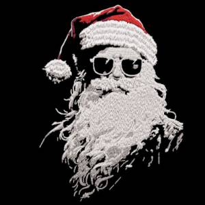 Maschinen Stickdatei - Weihnachtsmann Lichteffekt 12-14*18cm Bild 1