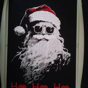Maschinen Stickdatei - Weihnachtsmann Lichteffekt 12-14*18cm Bild 5