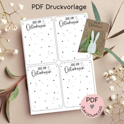 Digitale Datei, PDF-Druckvorlage Karten 