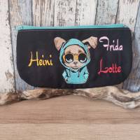 Maschinen Stickdatei - Welpe cool Color Lichteffekt 12-14*18cm Bild 4