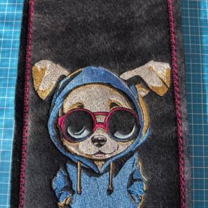 Maschinen Stickdatei - Welpe cool Color Lichteffekt 12-14*18cm Bild 5