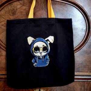 Maschinen Stickdatei - Welpe cool Color Lichteffekt 12-14*18cm Bild 9