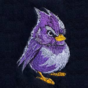 Maschinen Stickdatei - Vogel mürrisch 12-14x18cm Bild 1