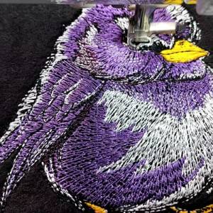 Maschinen Stickdatei - Vogel mürrisch 12-14x18cm Bild 2