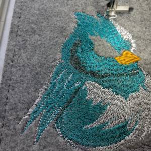 Maschinen Stickdatei - Vogel mürrisch 12-14x18cm Bild 6