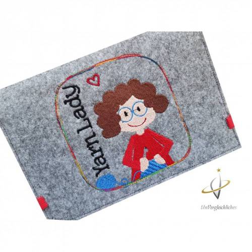 Nadeltasche für Häkelnadeln, Nadelgarage, Häkelnadeletui   