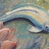 Koi Abstrakt - Kunst Malerei Bild Modern Fisch modern gemalt Acryl Deko 80cmx80cm Bild 4