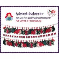 Adventskalender Mini Weihnachtsstrümpfe • Schnitt & Anleitung PDF | Sami Dolls eBooks Bild 1