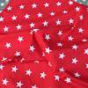Baumwollstoff  Stars weiß auf rot, roter Stoff mit weißen Sternen Bild 2