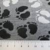 Jacquard Jersey, kleine Fußabdrücke, schwarz - weiß (1m/10,-€) Bild 2