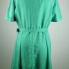 True Vintage Kleid Midikleid Blusenkleid Delmod international Größe S 36 38 Grün Grasgrün Gürtel 50er 60er Jahre Look Seidenoptik A Linie Bild 4