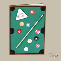 Geburtstagskarte Pool-Billard Herrenkarte Snooker personalisierbar Bild 2