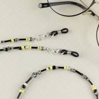 5 in 1 Brillenkette "Snakely" Maskenkette Damen Halskette Armband Maskenband Brillenhalter Mundschutzkette gelb- Bild 3