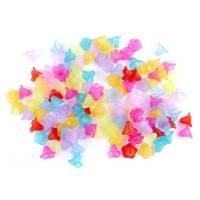 20 Blumenperlen Glockenblumen lucite 14 x 10 mm - Farbwahl Bild 1