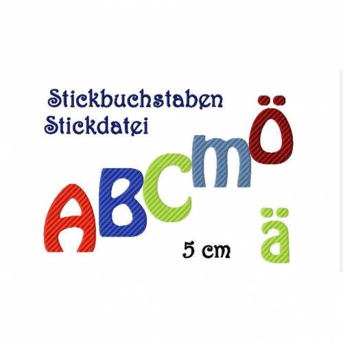 Stickdatei Stickbuchstaben-1 5 cm