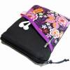 eReader Tasche eBook Reader Tablet Lila Flower schwarz orange, personalisierbar, Maßanfertigung bis max. 10,9 Zoll Bild 2