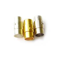 Magnetverschluss für Bänder ca. 8-9 mm Durchmesser mit Sicherungshaken Bild 1