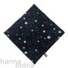 Halstuch im Doppellagenlook mit Sternen auf dunkelblau Bild 3