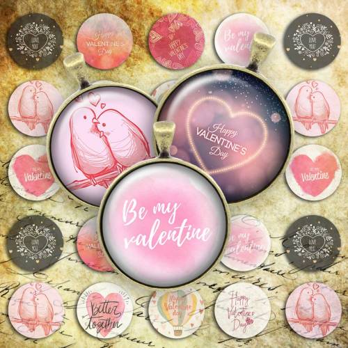 004 - Cabochon Vorlagen, 25mm 18mm 14mm 12mm, rund, Cabochon Motive, Bottle Cap images