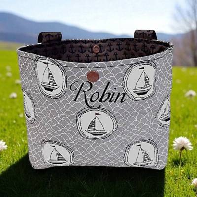 Lenkertasche für Fahrrad, Dreirad, Laufrad "Schiffe", personalisierbar