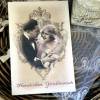 Wunderschöne, große Glückwunsch Karte zu Hochzeit / Hochzeitskarte mit Briefumschlag Bild 2