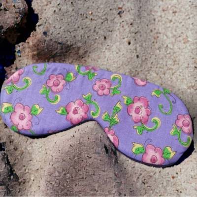 Schlafmaske Schlafbrille blumig