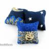 Miniaturen Puppenhaus Kissenset Sonne Mond & Sterne blau Bild 5