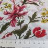 Baumwoll Voile Druck, Leichter Sommerstoff,  Blumen rot auf weiß (1m/11,-€) Bild 3