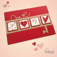 Grußkarte Valentinstag Hochzeit Verlobung Liebe Love Glückwunschkarte zum Geburtstag Bild 3