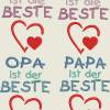 Stickdatei Die Besten * Mama, Papa, Oma, Opa Set 448 / Muttertag, Vatertag Bild 1