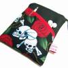 eReader Tasche eBook Reader Tablet Hülle Skulls N' Roses schwarz rot weiß, personalisierbar, Maßanfertigung Bild 2