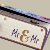 Gutscheinverpackung zur Hochzeit Mr & Mr Regenbogen Homo-Ehe Wunscherfüller Geldgeschenk Bild 4