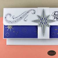 Gutscheinverpackung für Weihnachten Magie Blau Wunscherfüller Geldgeschenk Advent Bild 3